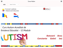 Tablet Screenshot of cursuriautism.ro